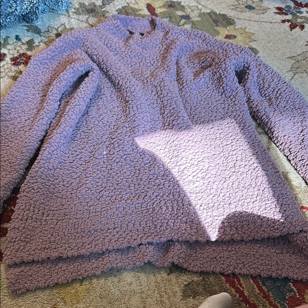 Cozy Purple Sherpa Jacket